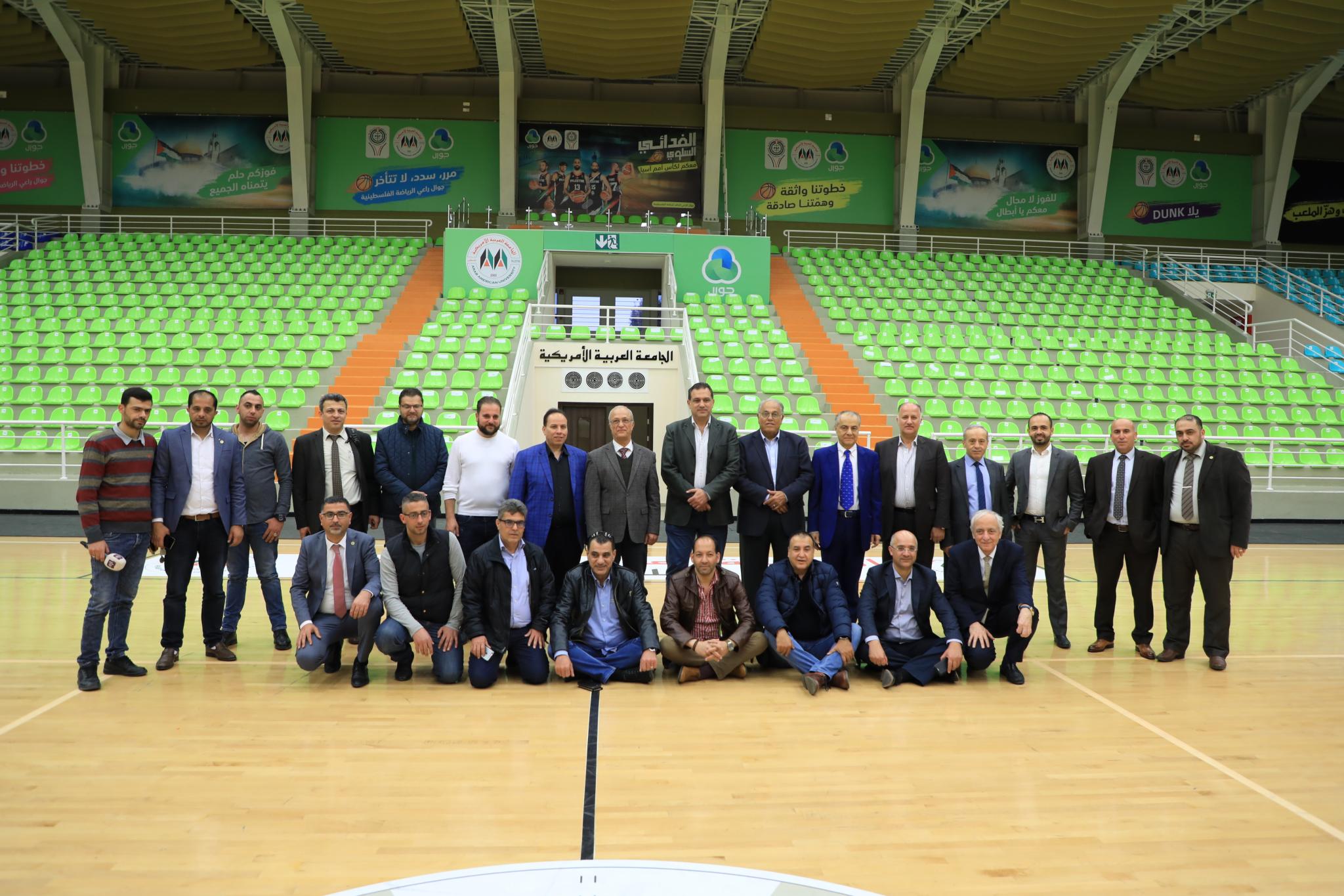 Accompanied by Eng. Zuhair Hijjawi- a Board of Directors Member, a delegation from the Palestinian Labor Council from Dubai and the Northern Emirates has visited the Arab American University.