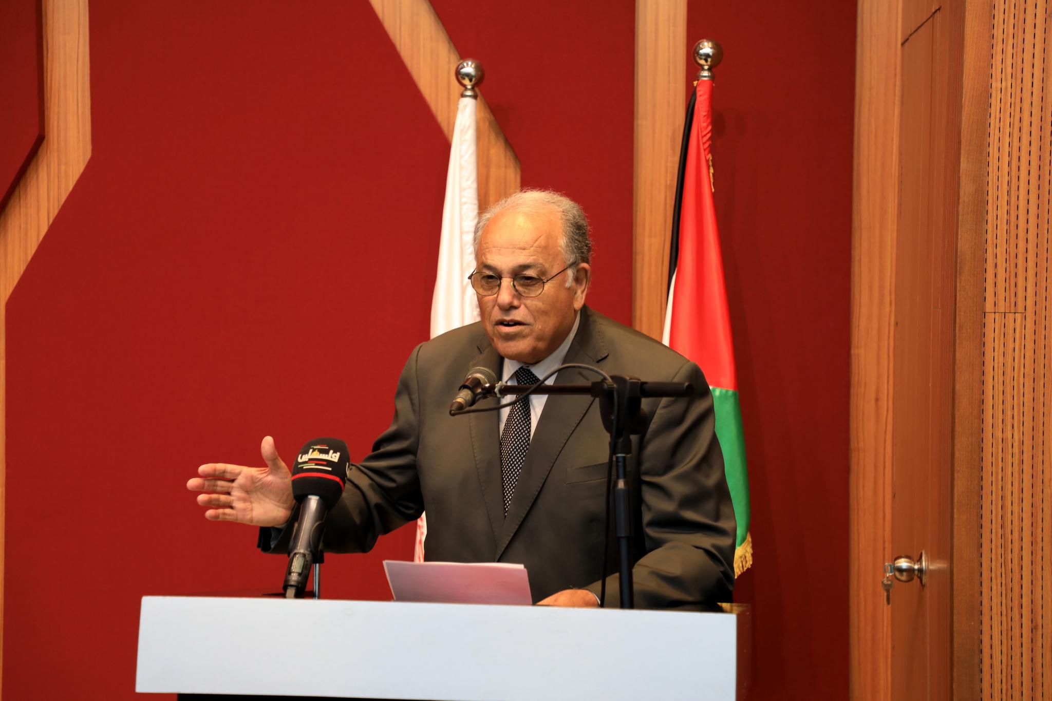 The University President during his speech