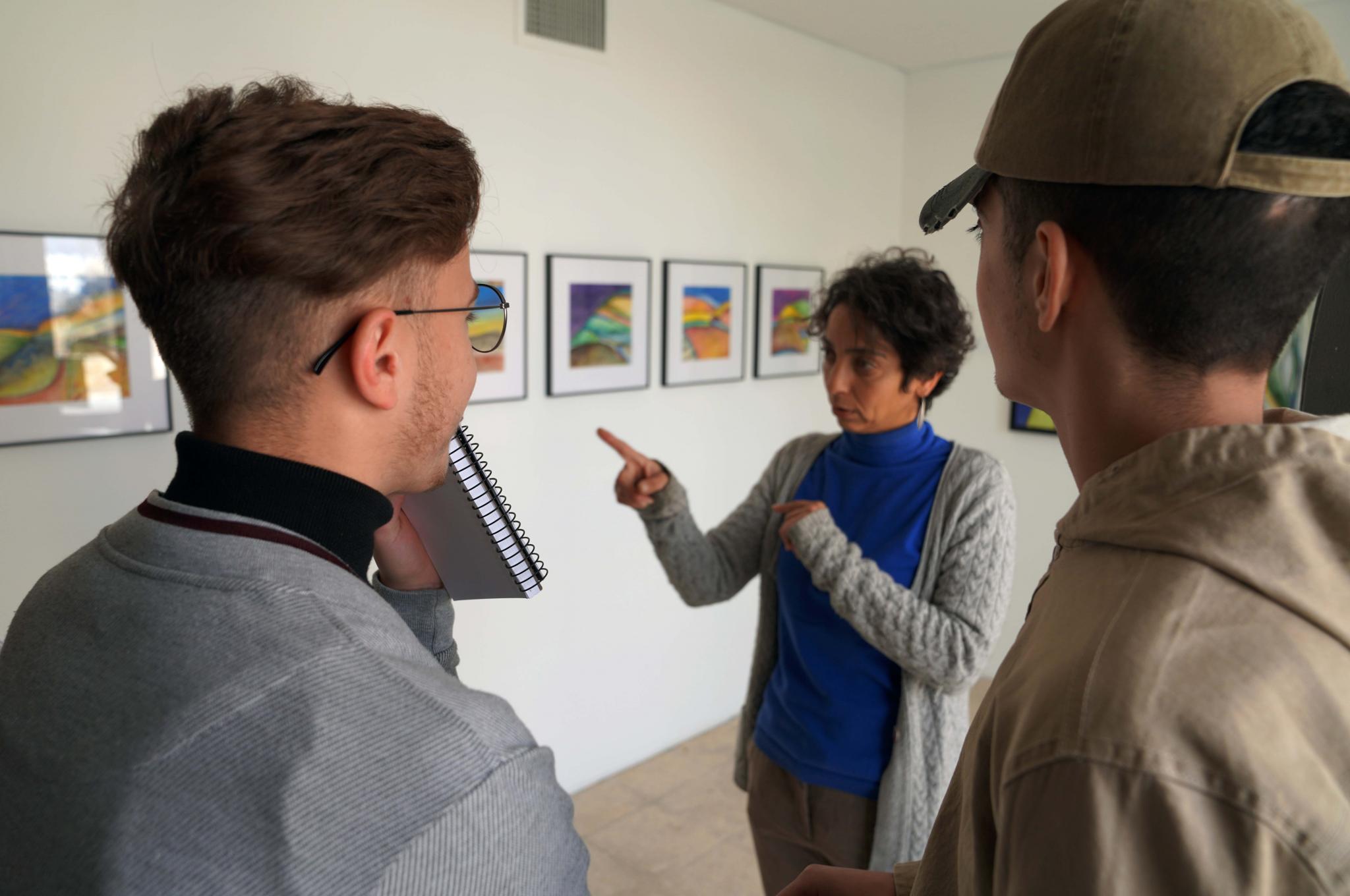 Interior Architecture Students in a Field Trip to Khalil Sakakini Cultural Center