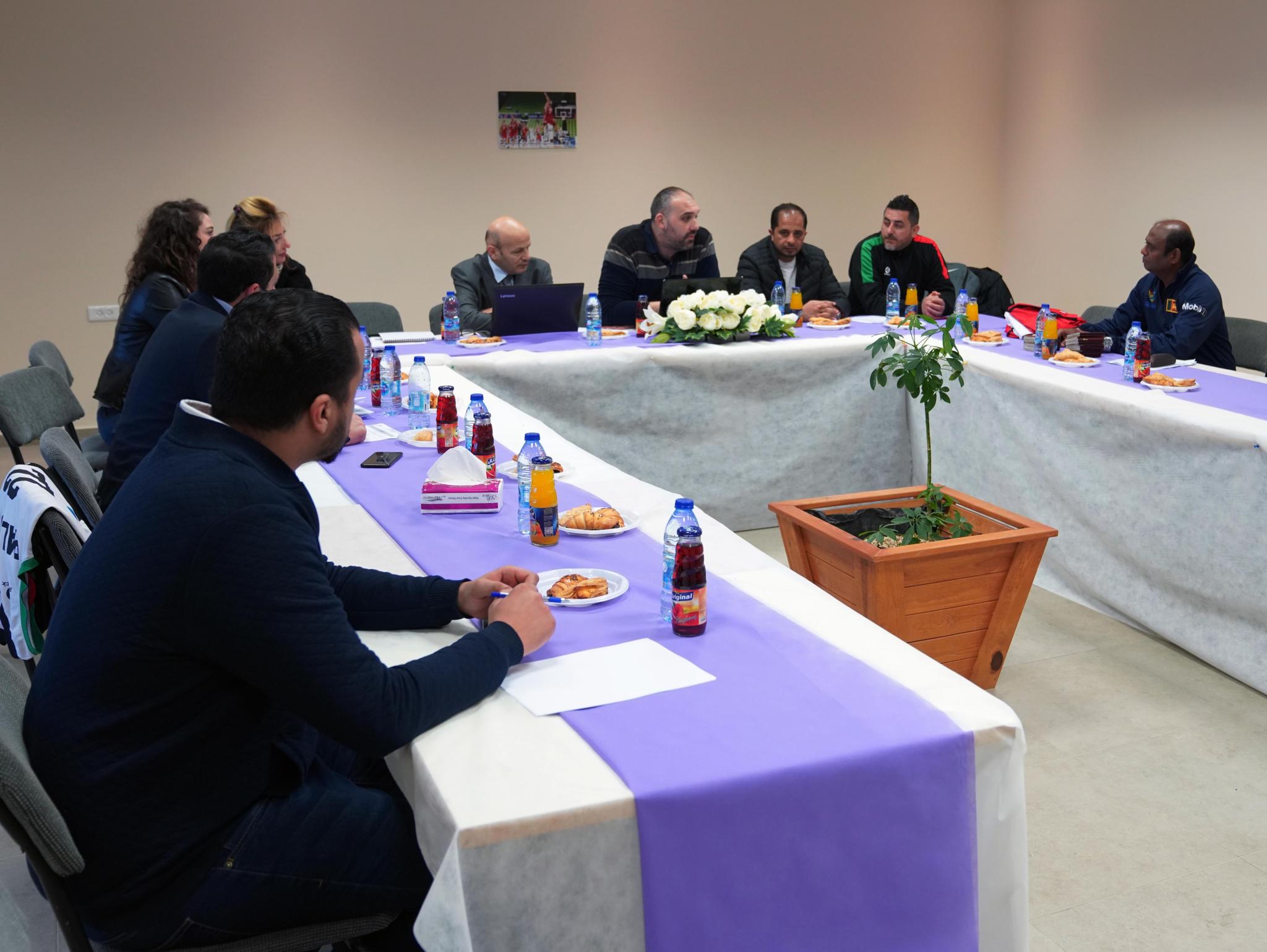 A Meeting before the International Basketball Game in AAUP