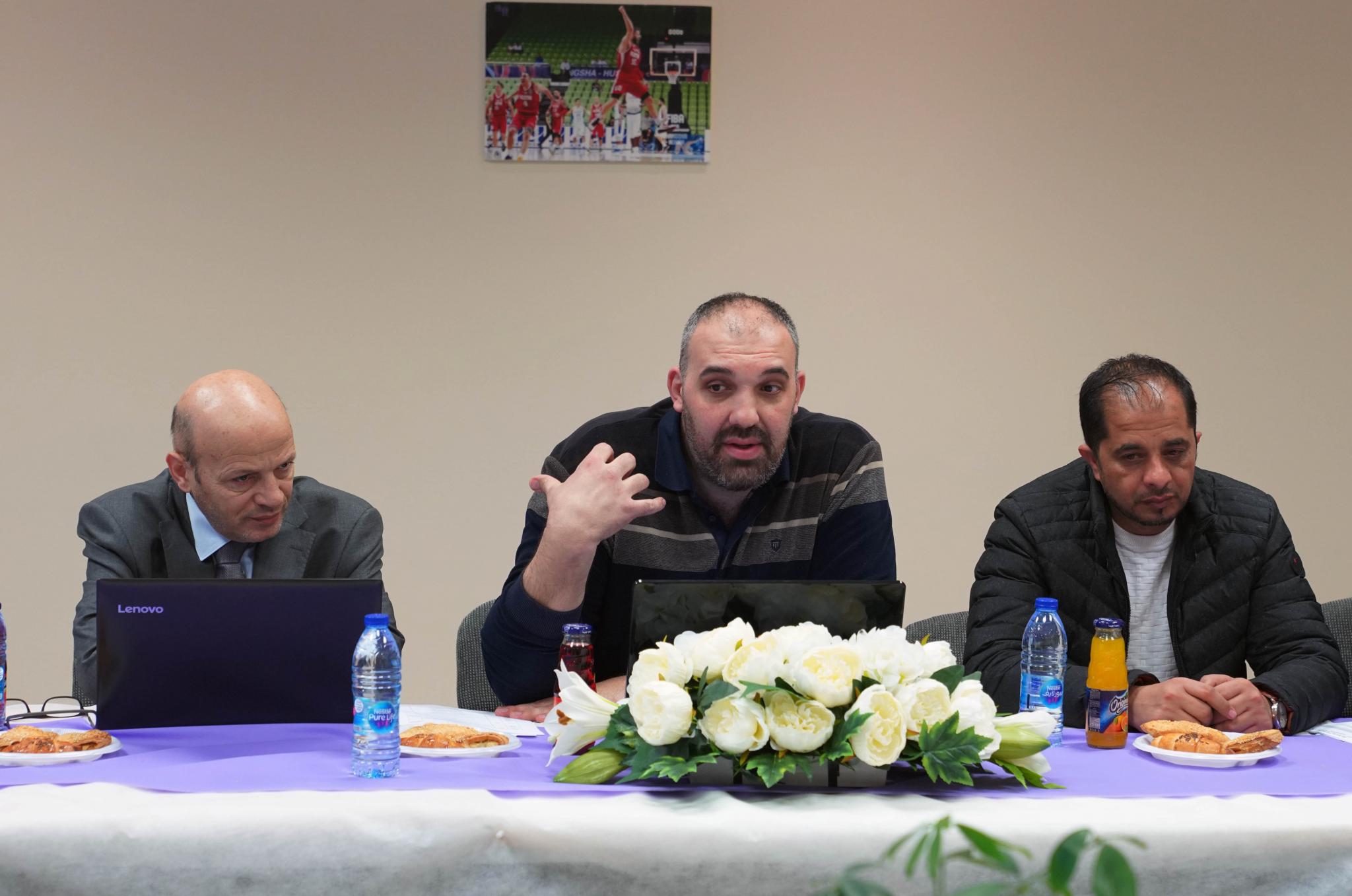 A Meeting before the International Basketball Game in AAUP