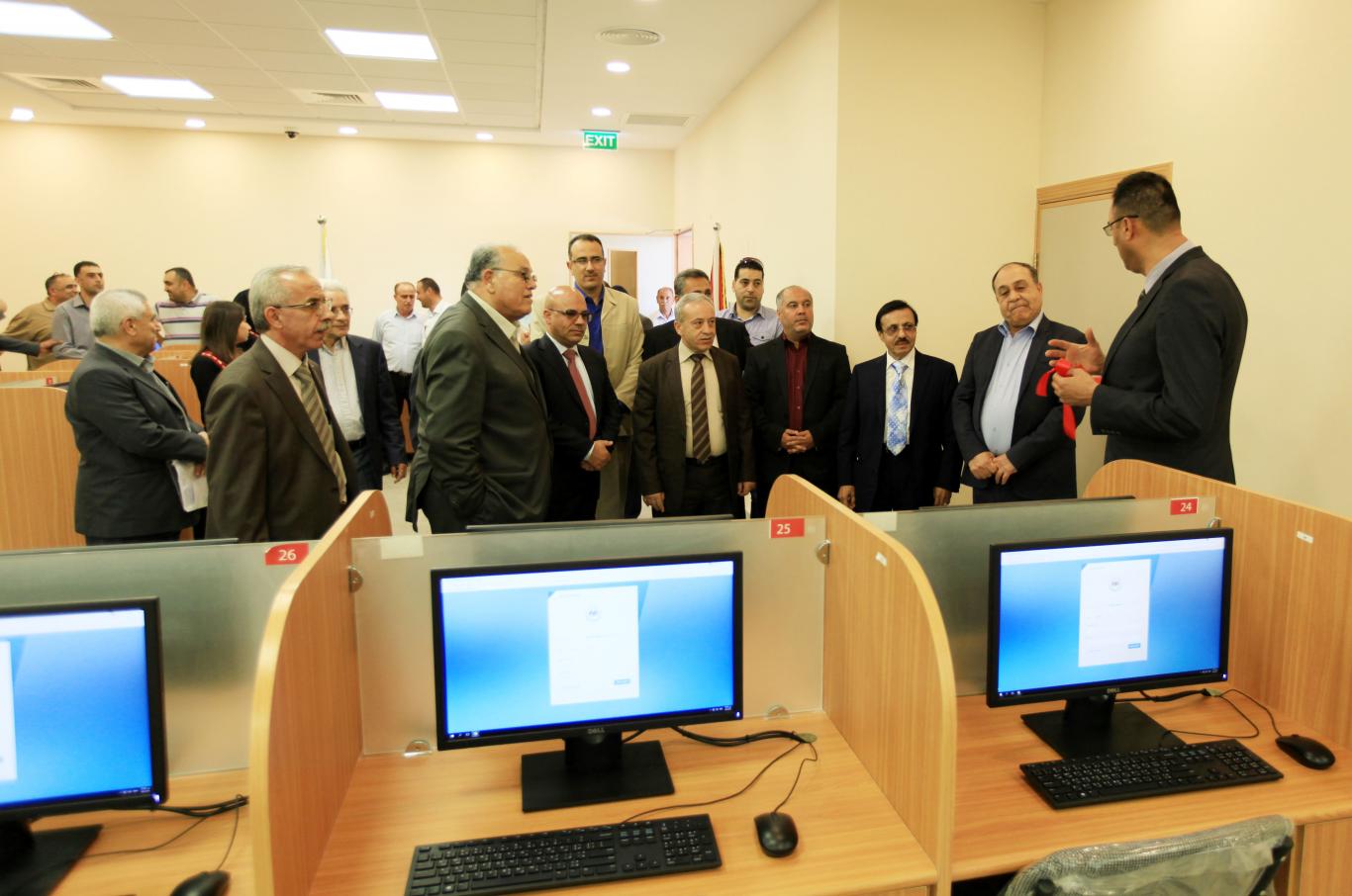 During opening the new computer laboratory