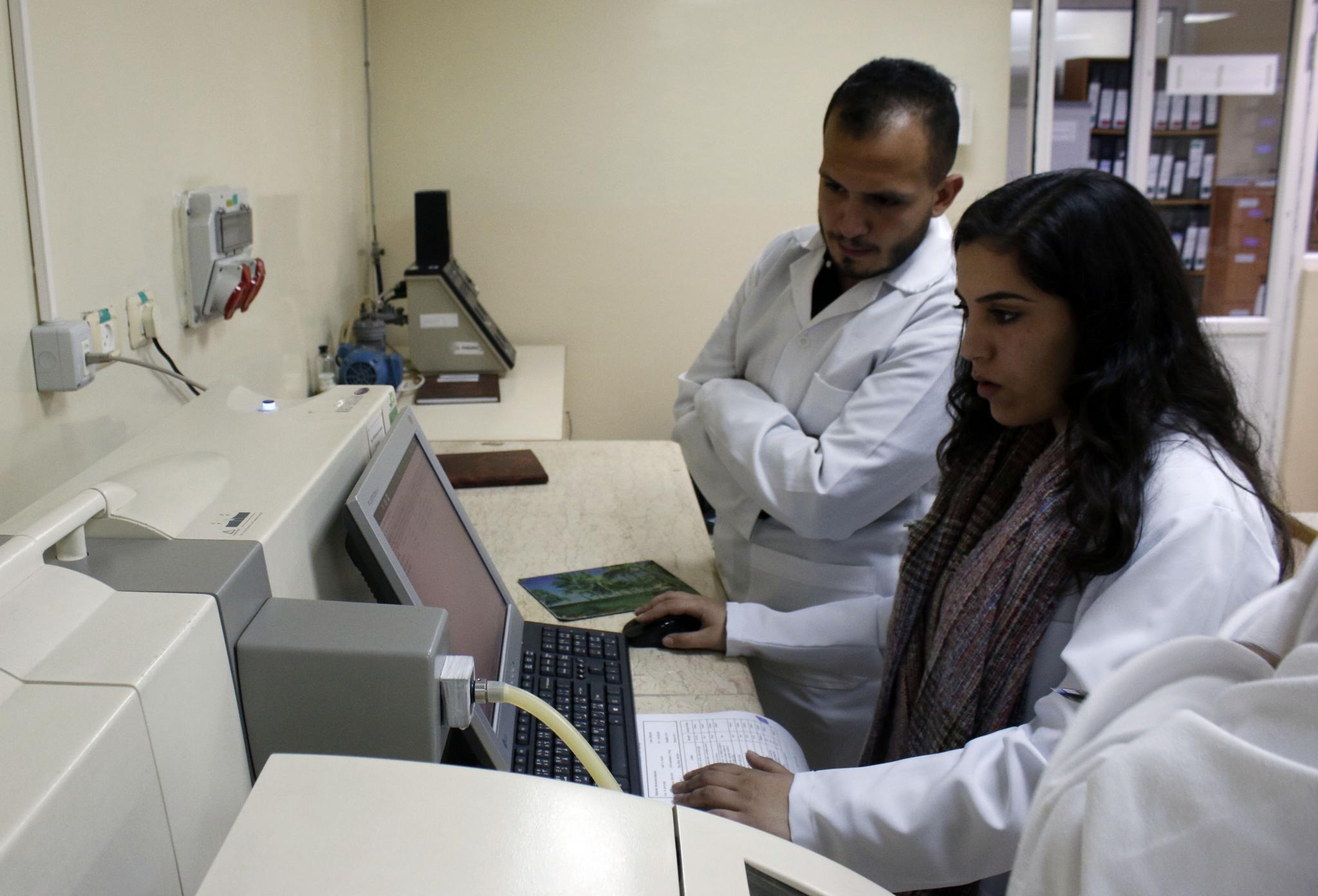 AAUP Pharmacy Students in a Field Trip to Al Quds Pharmaceutical Company in Ramallah