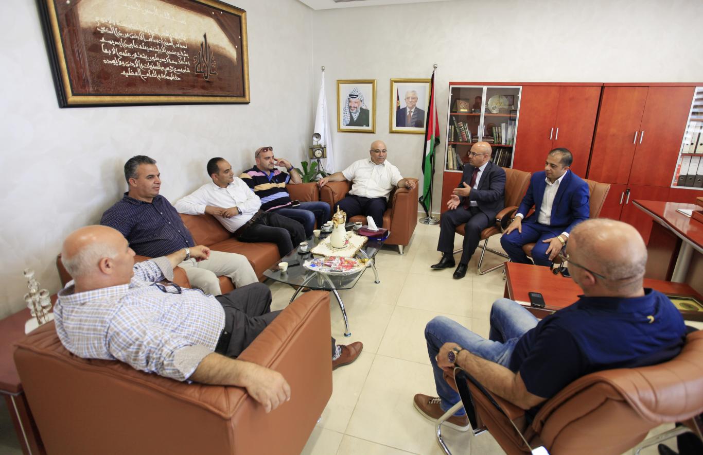 President of the Palestinian Basketball Federation and Members Visits the University