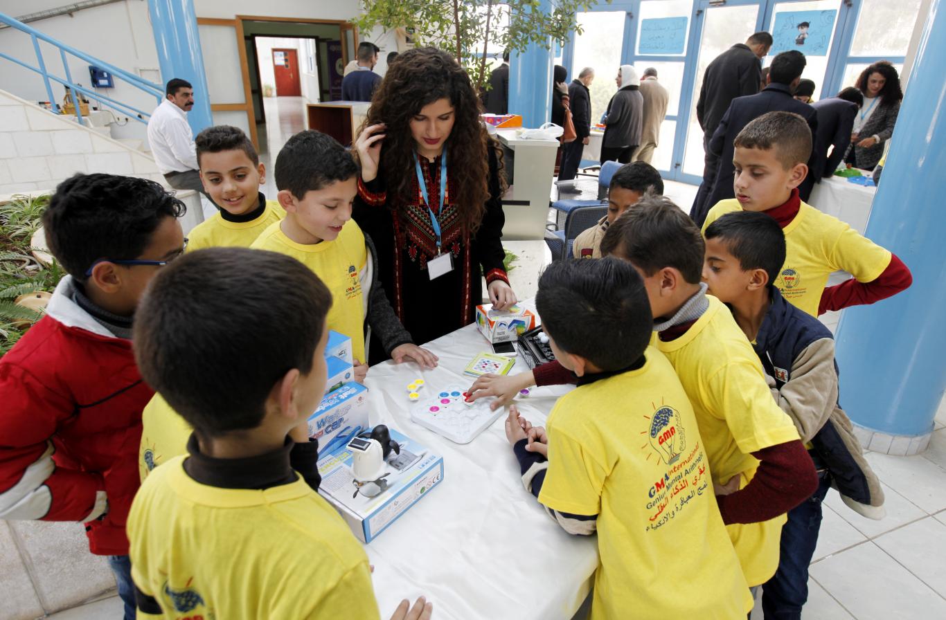 Participating students in the Intelligence Games Exhibition