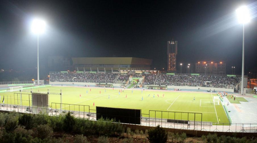 From the match at the Arab American University International Stadium