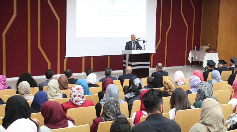 Dr. Nizam Diab speech during the graduation ceremony 