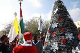 Lighting the Christmas Tree at the University