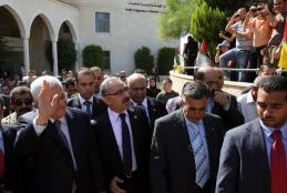 President Mahmoud Abbas' visit the university in 2009