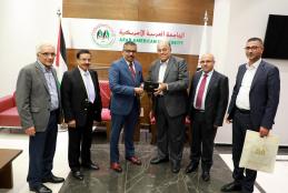 The Representative of the Republic of India to Palestine Anish Rajan Visits the University