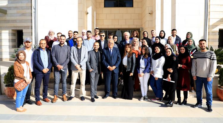 AAUP Hosts the TV Presenter in Al Jazeera, Ms. Salma AL Jamal to Give a Training Course About TV Broadcasting for Arabic Language and Media Students